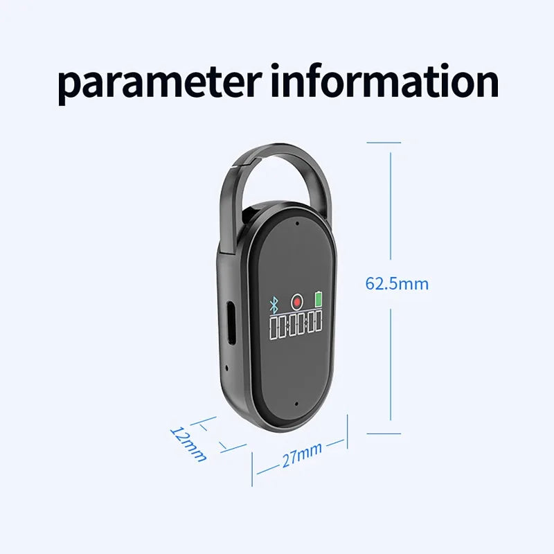 AI Voice Recorder Dictaphone with Real-Time Transcription and Translation Audio Recording Noise Reduction for Lectures Meeti