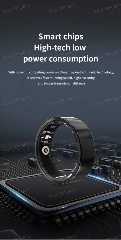 2025 Smart Ring with Charging Case for Men Women, Battery Life, 10 Days, Health Monitor, 5ATM Waterproof, Multiple Sports Mode