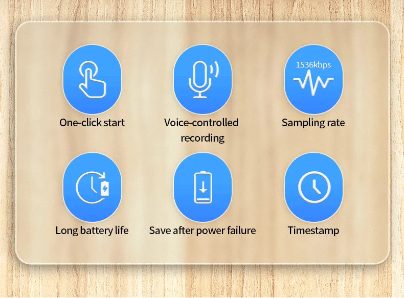 AI Voice Recorder Dictaphone with Real-Time Transcription and Translation Audio Recording Noise Reduction for Lectures Meeti