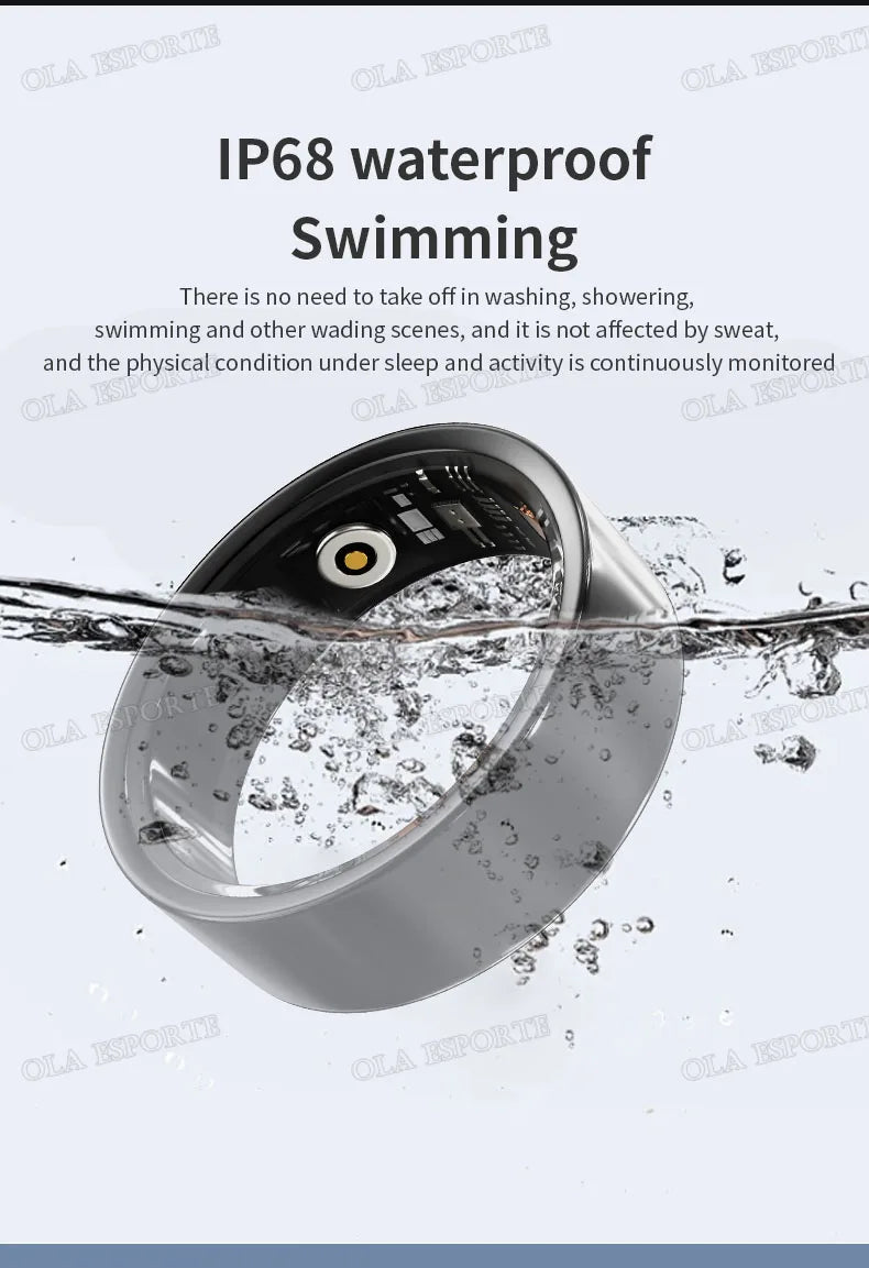 2025 Smart Ring with Charging Case for Men Women, Battery Life, 10 Days, Health Monitor, 5ATM Waterproof, Multiple Sports Mode