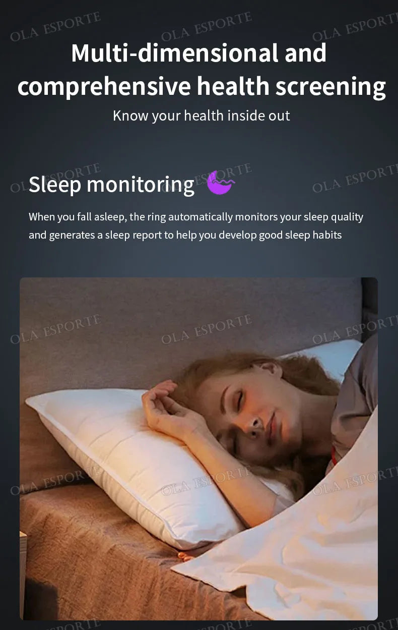 2025 Smart Ring with Charging Case for Men Women, Battery Life, 10 Days, Health Monitor, 5ATM Waterproof, Multiple Sports Mode