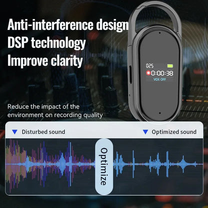 AI Voice Recorder Dictaphone with Real-Time Transcription and Translation Audio Recording Noise Reduction for Lectures Meeti