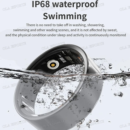 2025 Smart Ring with Charging Case for Men Women, Battery Life, 10 Days, Health Monitor, 5ATM Waterproof, Multiple Sports Mode
