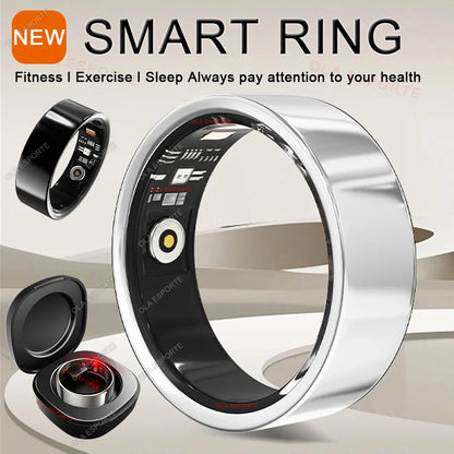 2025 Smart Ring with Charging Case for Men Women, Battery Life, 10 Days, Health Monitor, 5ATM Waterproof, Multiple Sports Mode